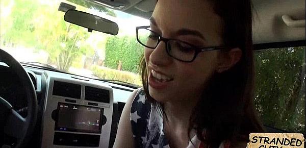  Teen stranded sucks dick for a ride home Tali Dava.1.4